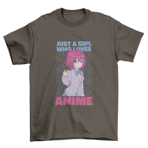 Anime girl quote t-shirt