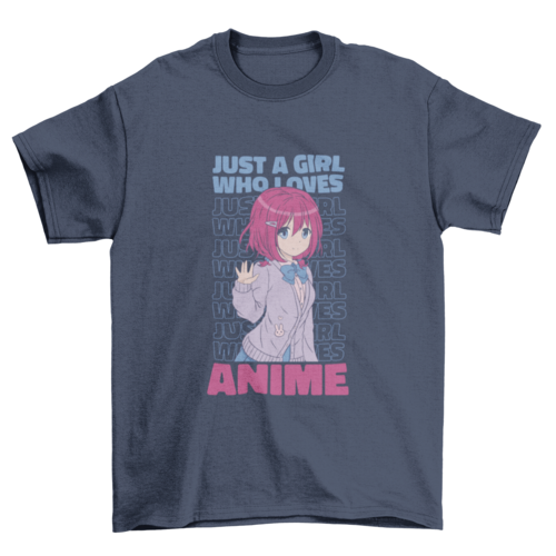 Anime girl quote t-shirt